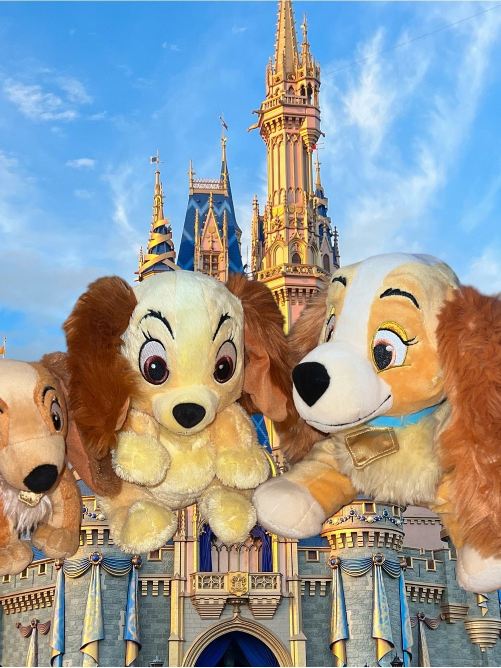 Disney Lady and the Tramp Plush Toy Lot 3pc Disney Parks Babies NWT